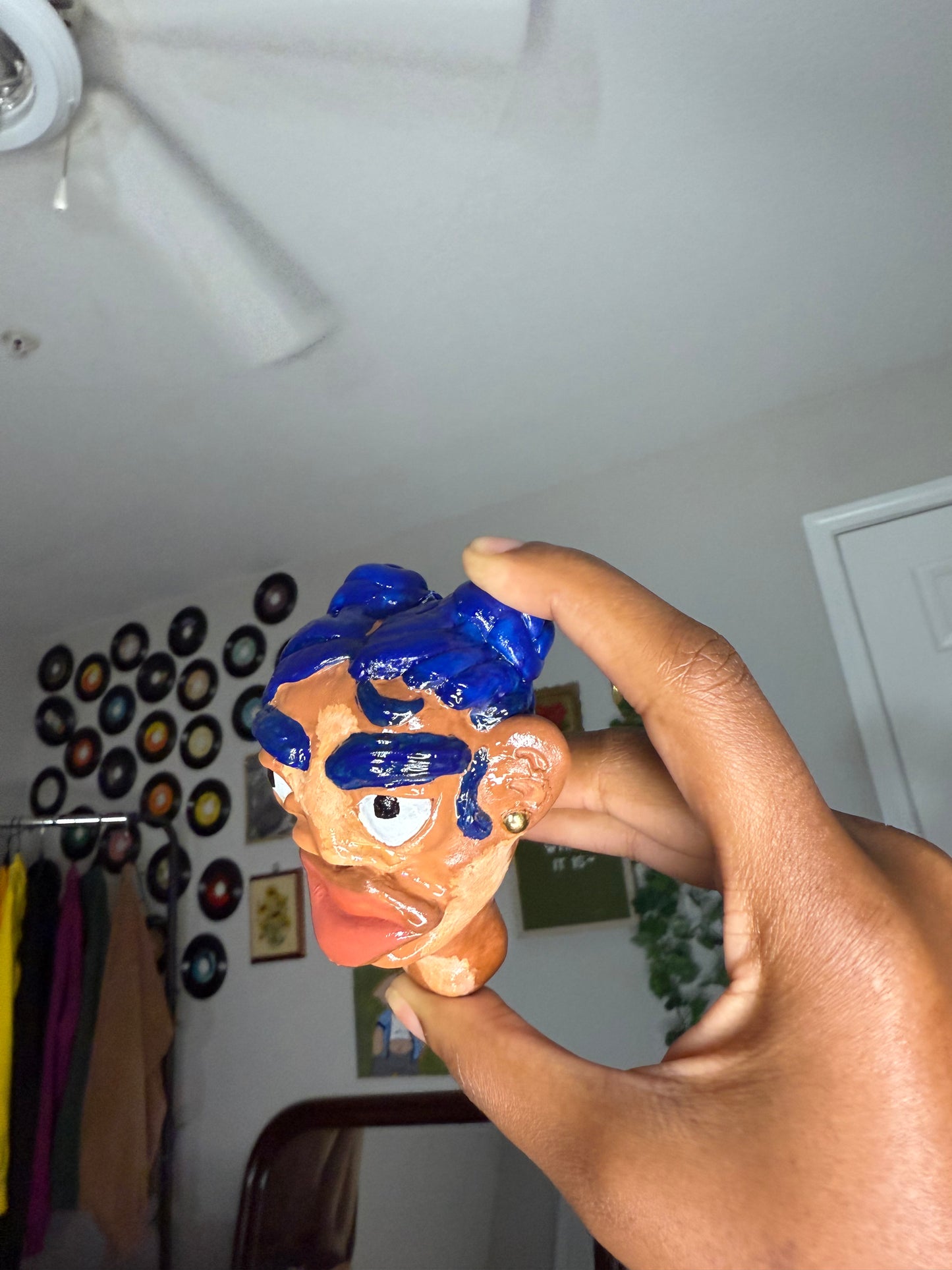 Indigo Bloom Hoodie Keychain