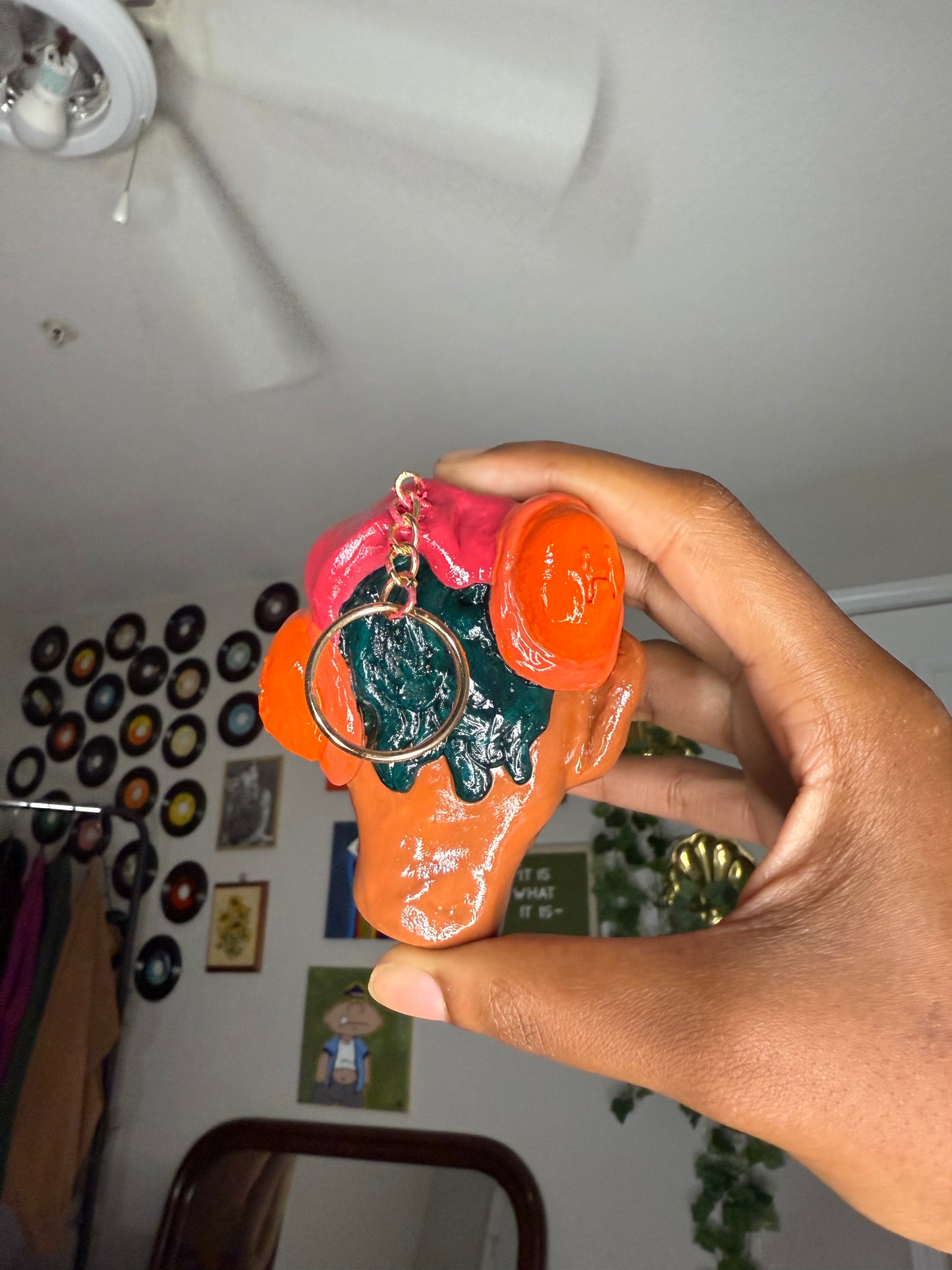 Headphone Harmony Hoodie Keychain