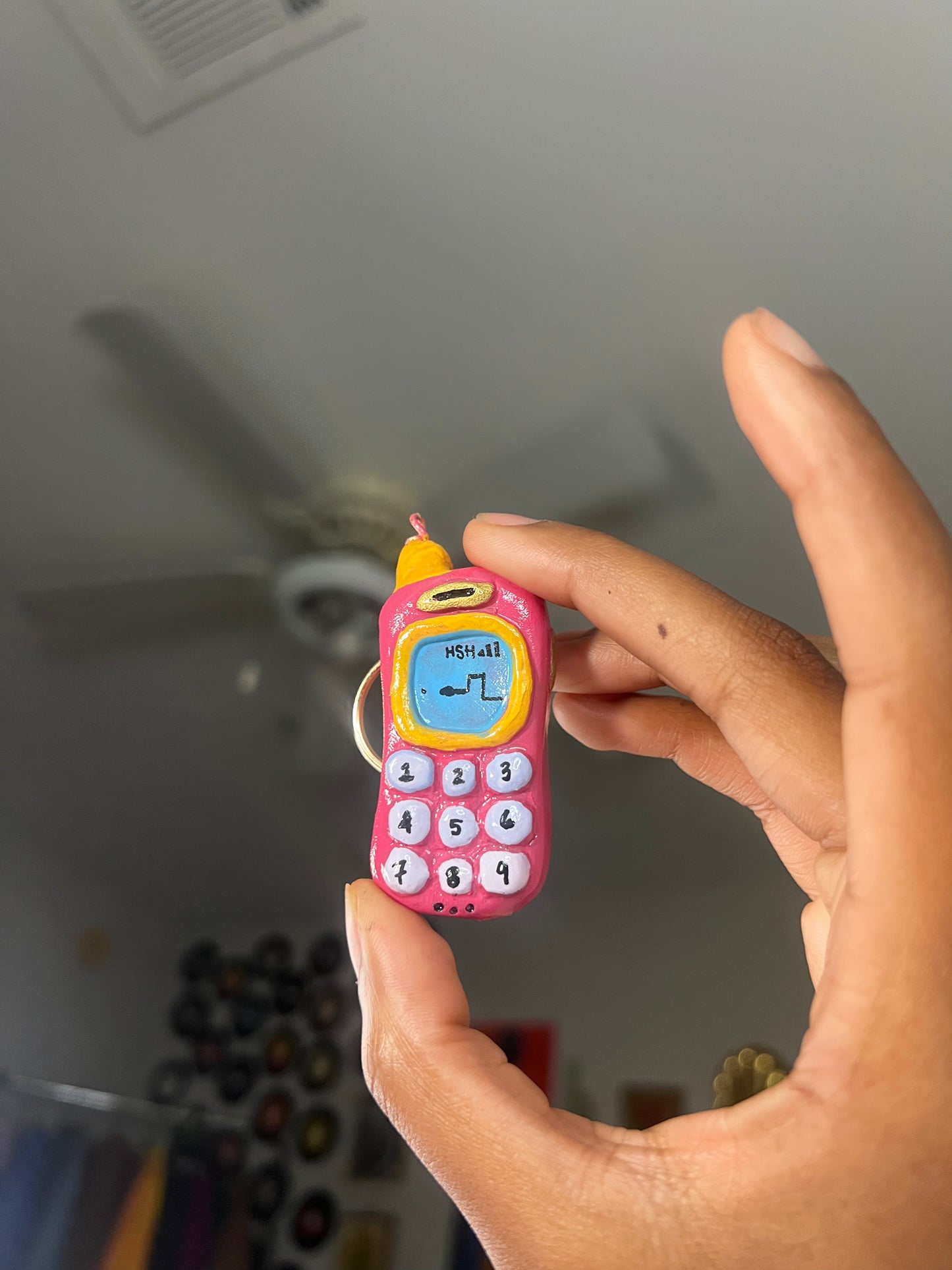 Playing Snake Keychain