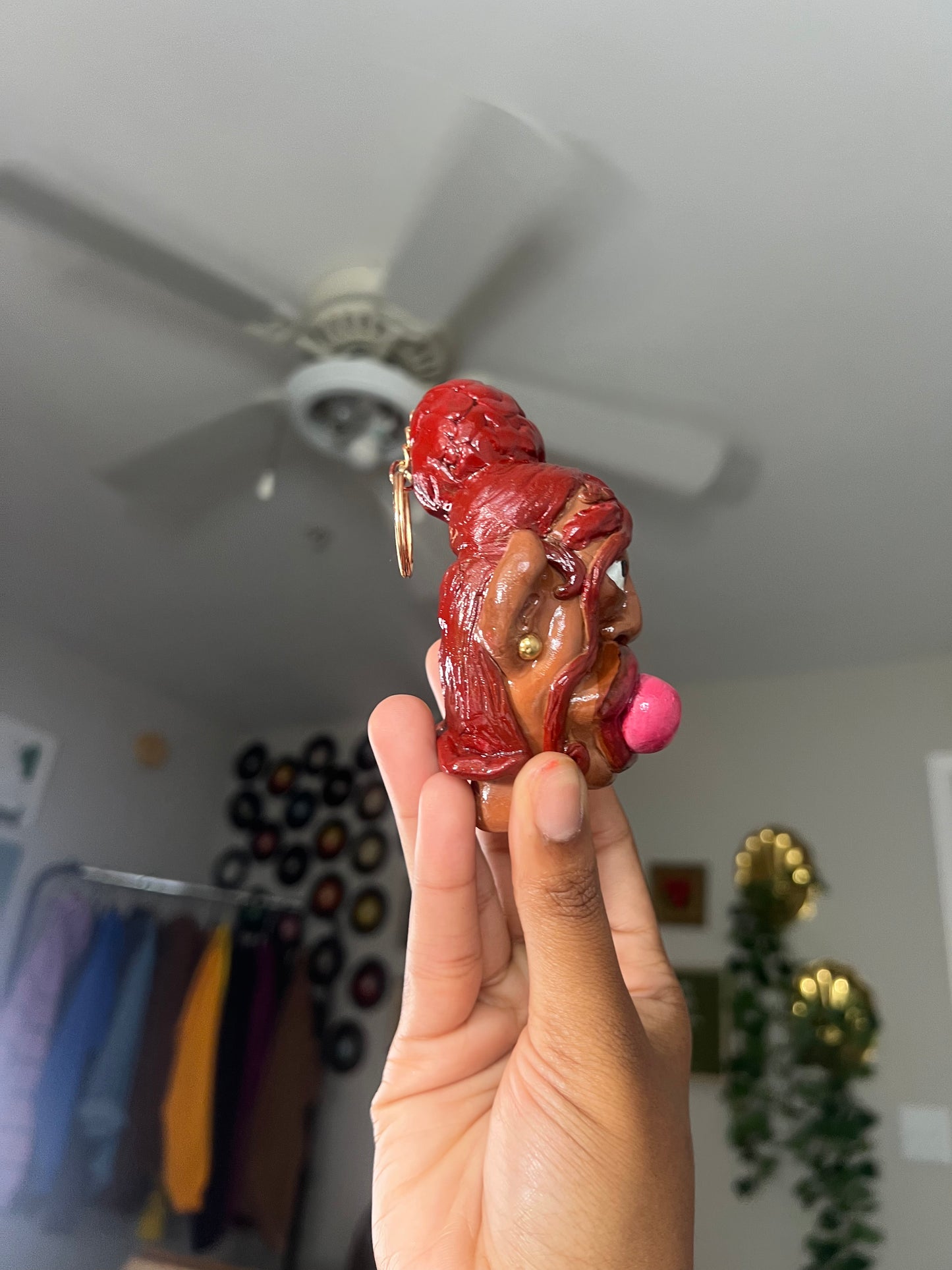 Bubblegum Babe Hoodie Keychain