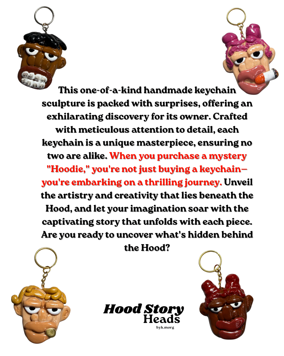 Mystery Hoodie Keychain