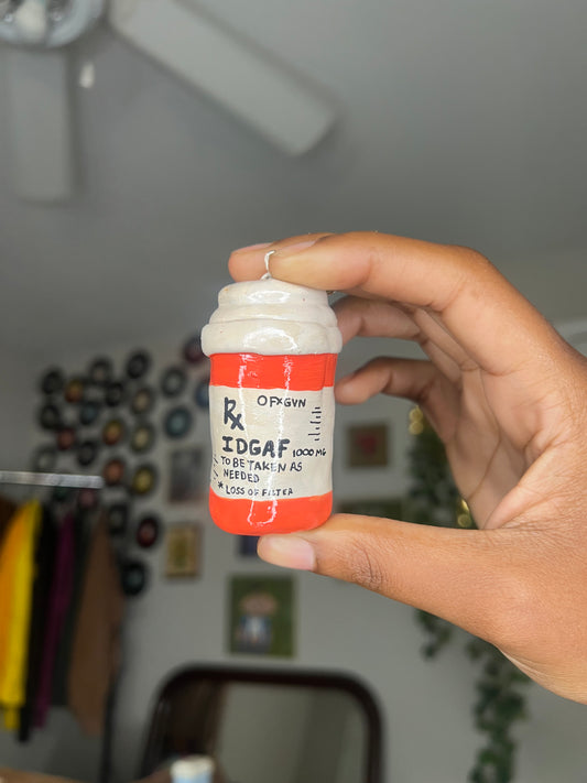 (PRE-ORDER) IDGAF Medication Keychain