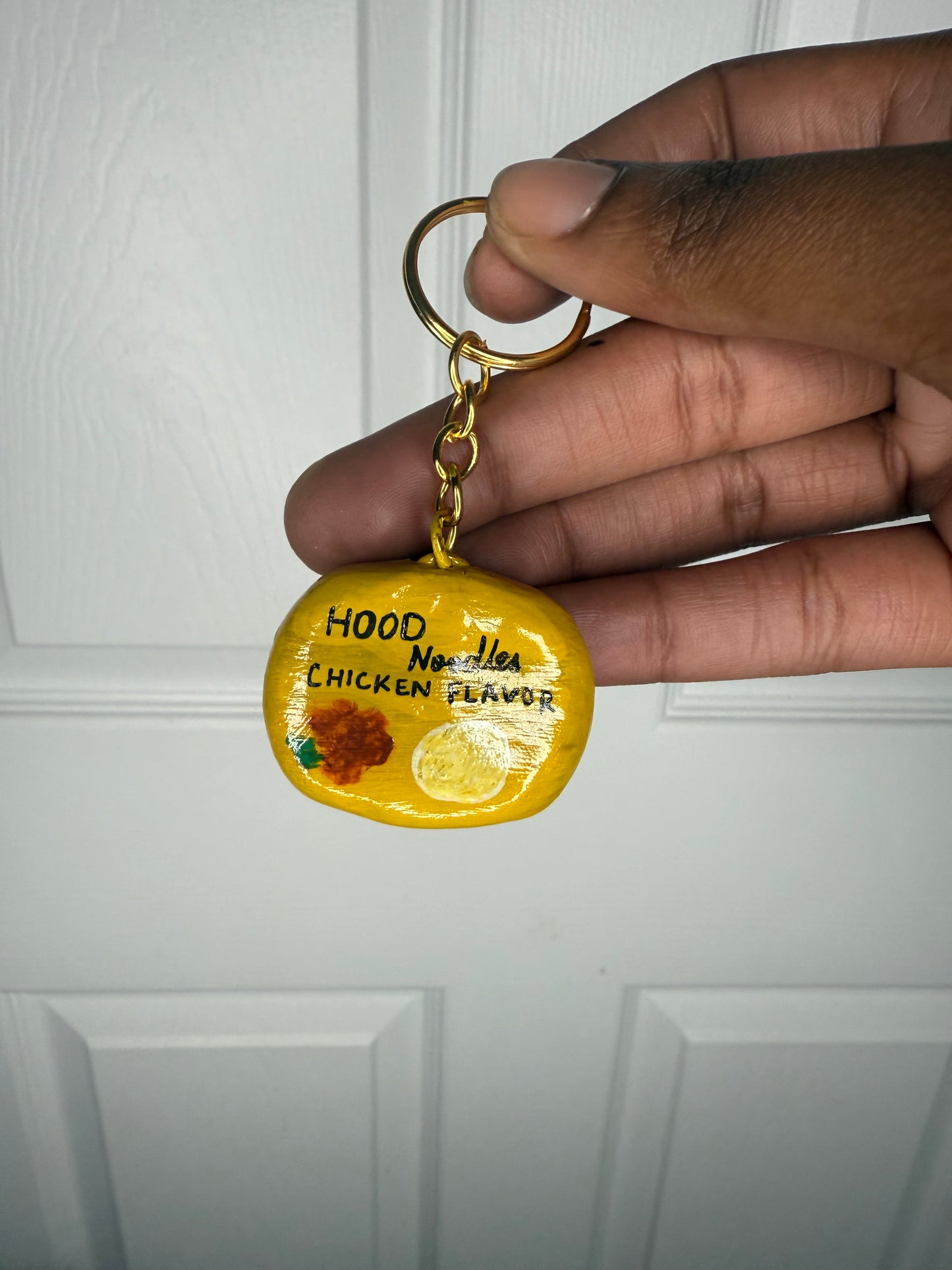 Hood Noodles Chicken Flavor Keychain