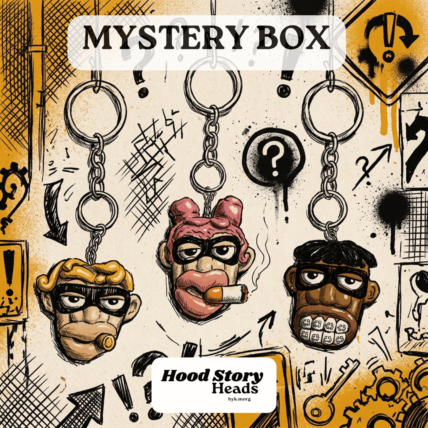 Mystery Hoodie Keychain