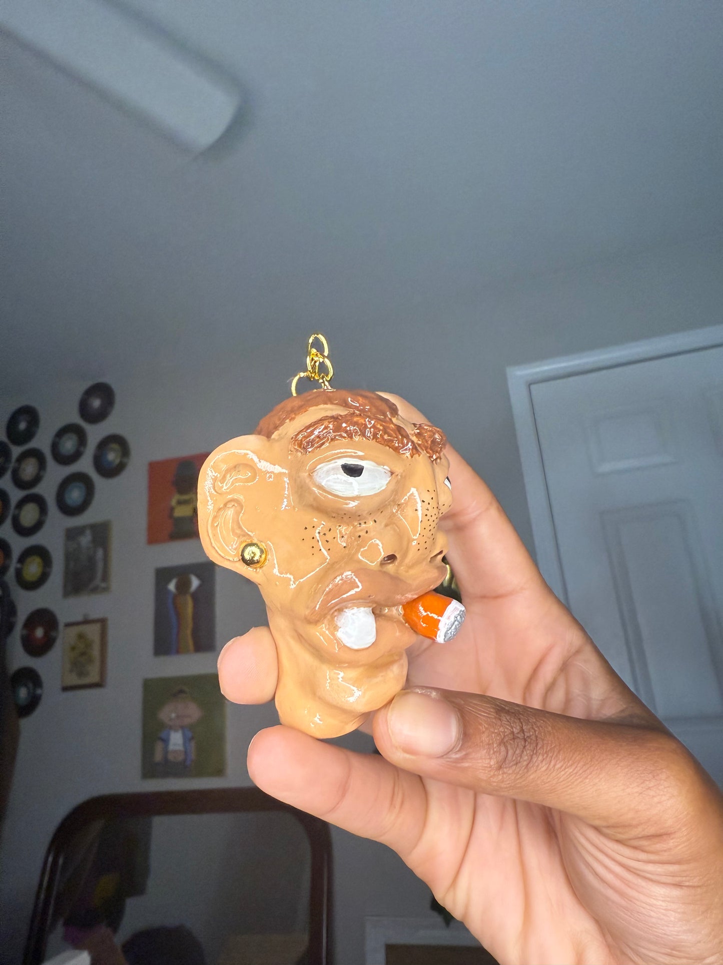 Frank with the Freckles Hoodie Keychain