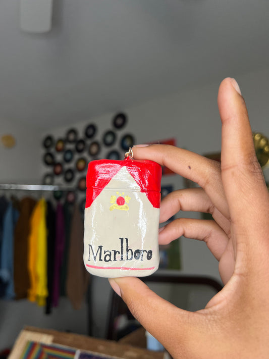 Marlboro Cigarette Pack Keychain