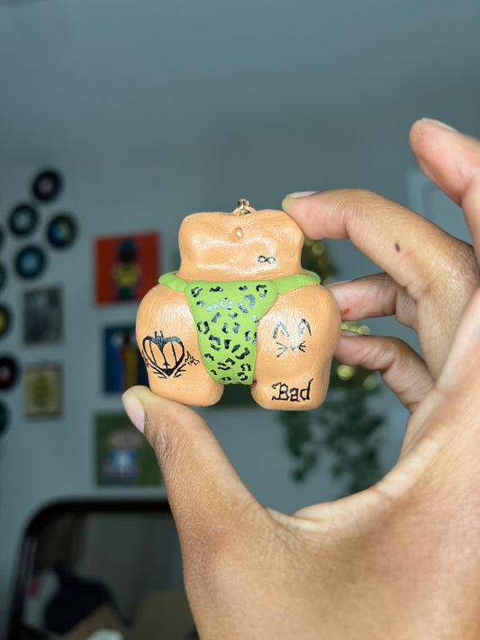 Bite Me Cheeks Keychain